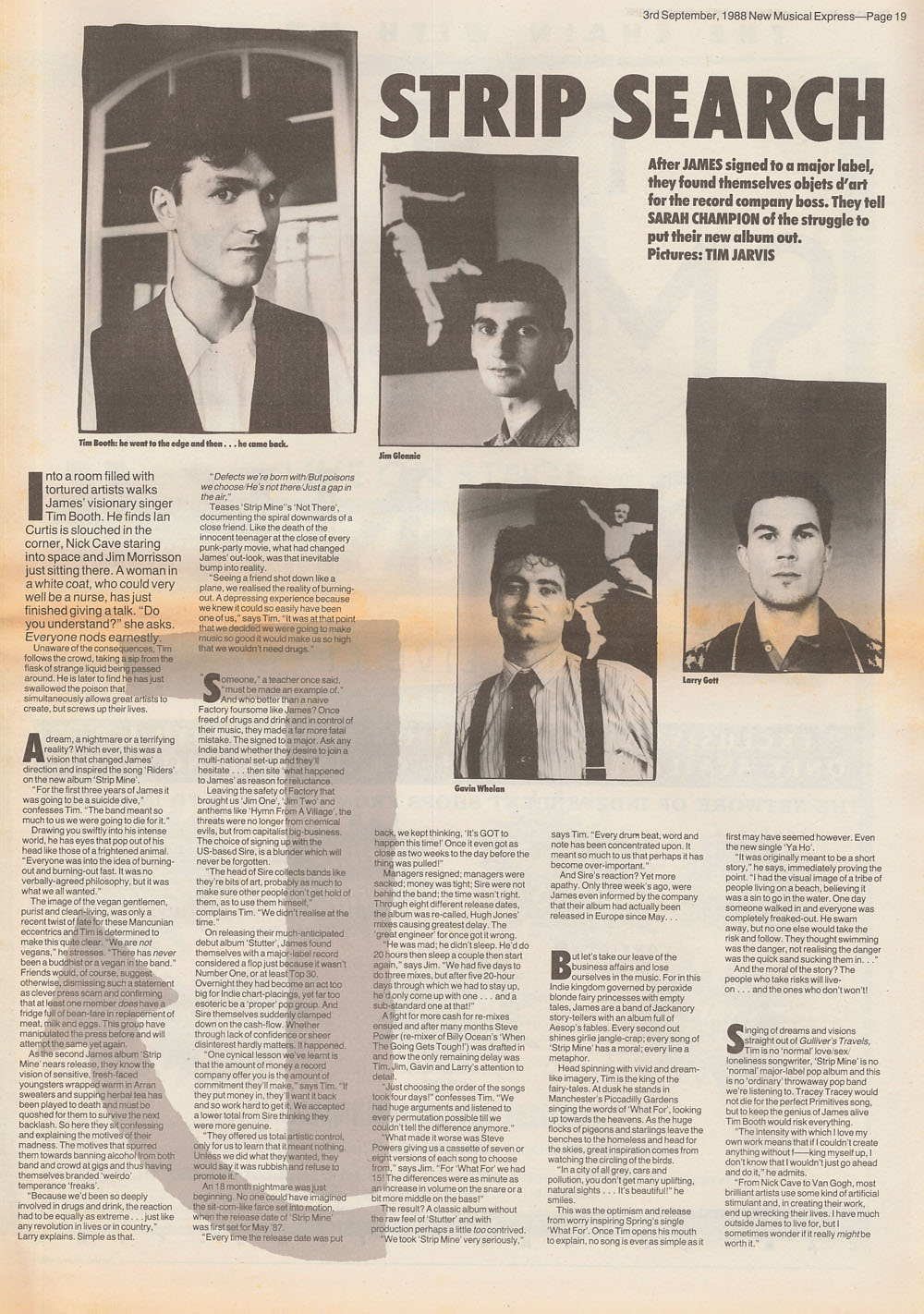 One Of The Three | nme-interview-september-1988nme-interview-september ...