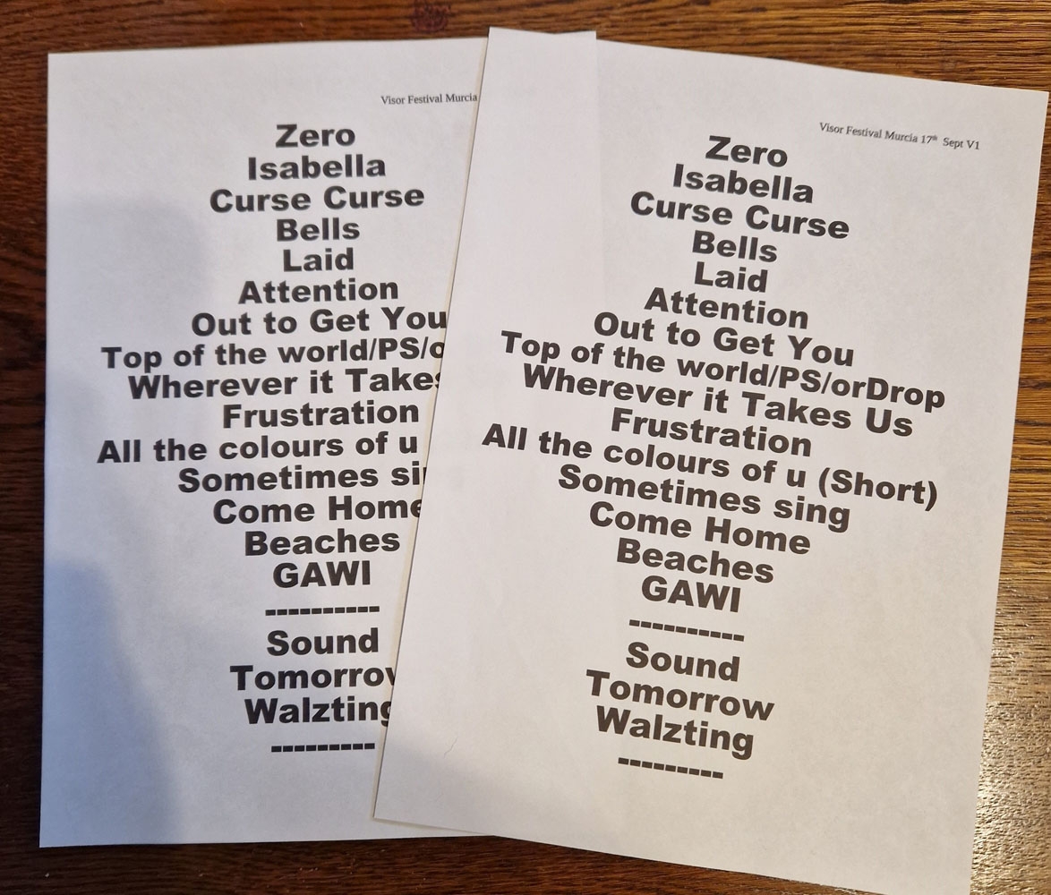 One Of The Three | Setlist Gallery- The James Band Archive